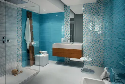 Фото ванной комнаты из мозаики для веб-дизайна