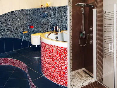 Ванная комната с мозаикой: фотографии с использованием натуральных материалов