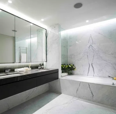 Фотографии ванной комнаты из мрамора для дизайнеров