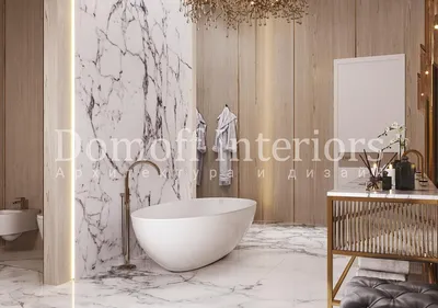 Фото ванной комнаты с прекрасными мраморными отделками