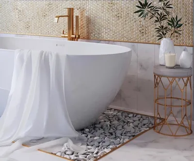Ванная комната с мраморными акцентами: фото и идеи для дизайна