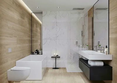 Фото ванной комнаты с роскошными мраморными отделками