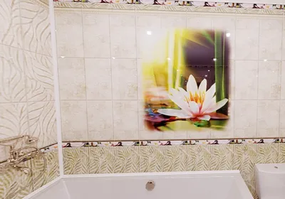 Стильные фото ванной комнаты из пвх