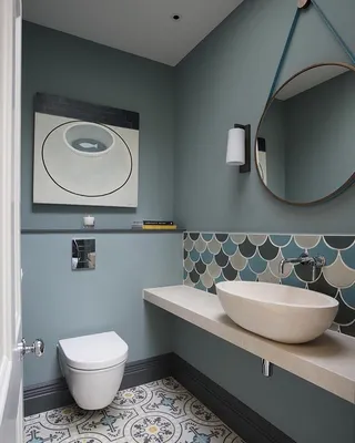 Фото Ванной комнаты с крашеными стенами. Выберите размер изображения и скачайте в форматах JPG, PNG, WebP.
