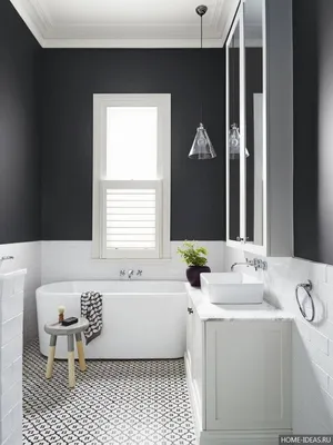 Новые фото Ванной комнаты с крашеными стенами в HD качестве. Скачать бесплатно.
