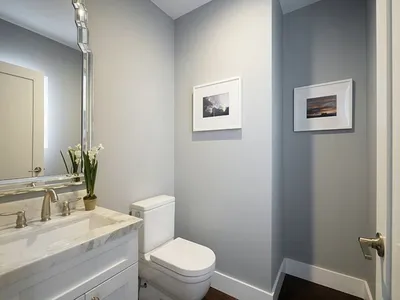Фото Ванной комнаты с крашеными стенами. Новые изображения в HD качеств