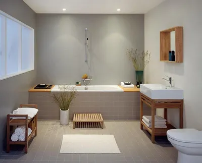 Фото ванной комнаты с крашенными стенами: идеи и варианты