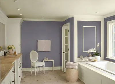 Стильные решения для ванной комнаты с крашенными стенами