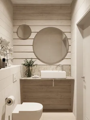 Идеи для оформления ванной комнаты с крашенными стенами в скандинавском стиле