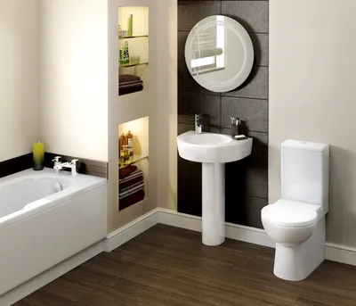 Идеи для ванной комнаты с крашенными стенами в классическом стиле