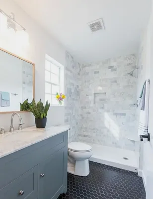 Красивые фотографии Ванной комнаты с крашеными стенами. Скачать в HD качестве.