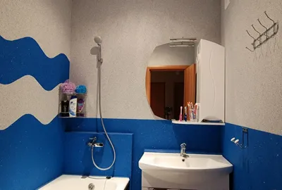 Красивые фото ванной комнаты с крашенными стенами