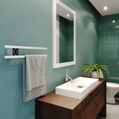 Современные фото ванной комнаты с крашенными стенами