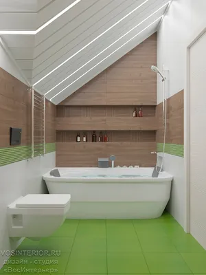 Фото ванной комнаты на мансардном этаже: идеи для интерьера