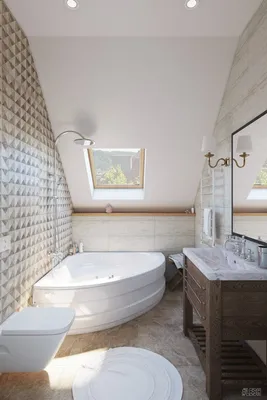 Ванная комната на мансардном этаже: идеальное сочетание стиля и комфорта