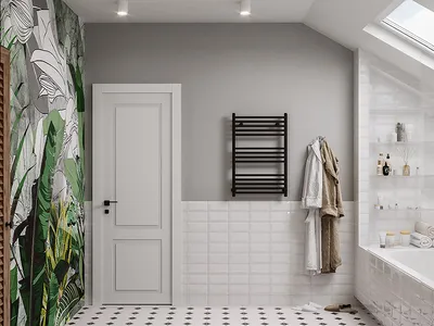 Фотография ванной комнаты на мансардном этаже: эстетика и удобство