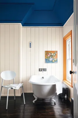Ванная комната с вагонкой: фото идеи для скандинавского стиля
