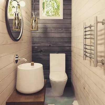 Ванная комната с вагонкой: фото идеи для сельского стиля