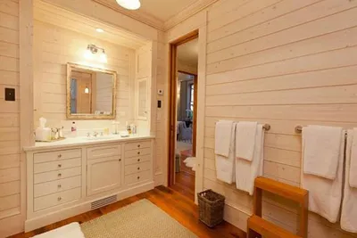 Ванная комната с вагонкой: фото идеи для современного фермерского стиля