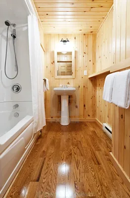 Скачать бесплатно фото ванной комнаты обшитой вагонкой