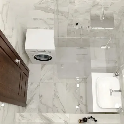 Фото ванной комнаты с плиткой под мрамор: изображения в HD