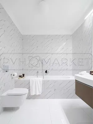 Фото ванной комнаты с плиткой под мрамор: вдохновение для ремонта