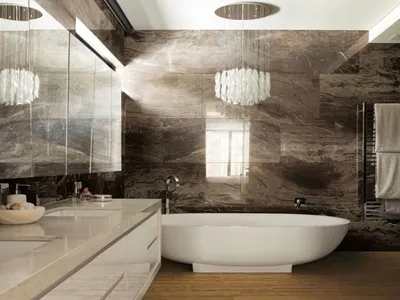 Мраморная плитка в ванной комнате: вдохновение для дизайна