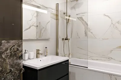 Картинка ванной комнаты с инсталляцией в 4K разрешении