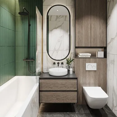 Фото ванной комнаты с инсталляцией в стиле HD