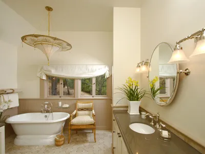 15) Фото ванной комнаты в бежевых тонах. Выберите размер и формат для скачивания: JPG, PNG, WebP