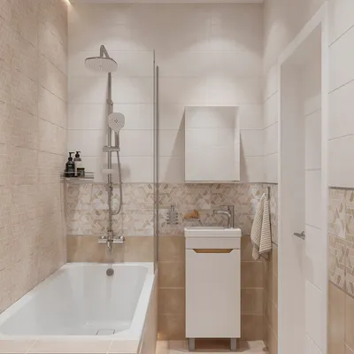 16) Новое изображение ванной комнаты в бежевых тонах. Скачать бесплатно в HD, Full HD, 4K