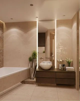 Фото ванной комнаты в бежевых тонах: вдохновение для вашего дома