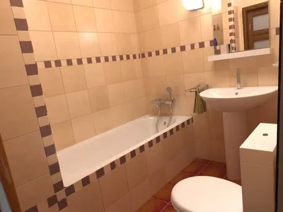 Ванная комната в хрущевке: фото с минималистическим стилем