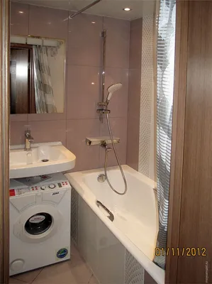 Фото ванной комнаты в хрущевке: классический стиль