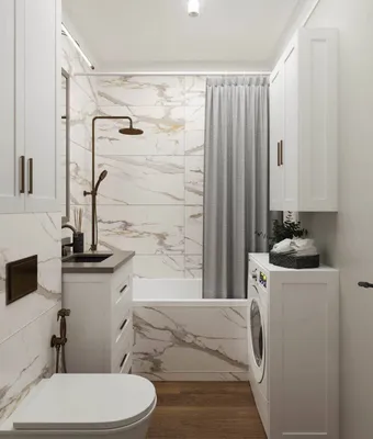 Фото ванной комнаты в хрущевке: минимализм