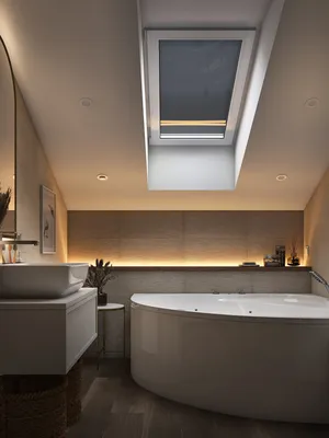 Ванная комната в мансарде: изображения в Full HD качестве