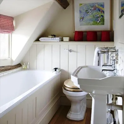 Фото ванной комнаты в мансарде: выберите размер изображения и скачайте в Full HD