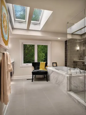 Фото ванной комнаты в мансарде с уютной атмосферой