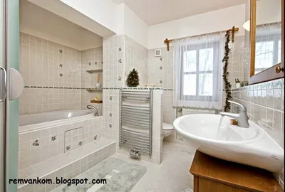 HD фото ванной комнаты в мансарде