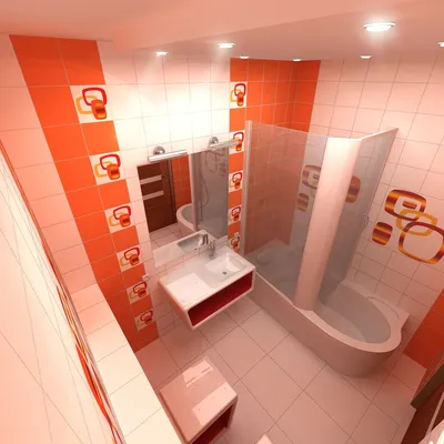 Картинки ванной комнаты в оранжевом цвете: новые фото для скачивания