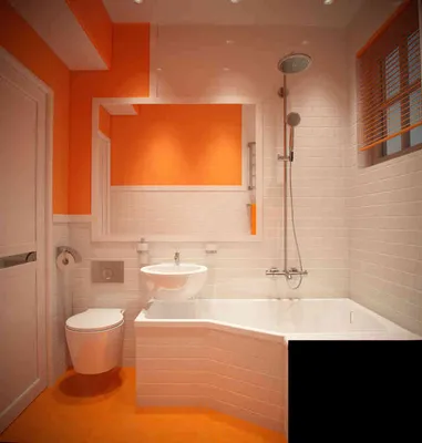 Ванная комната в оранжевых тонах: изображения для скачивания в различных форматах