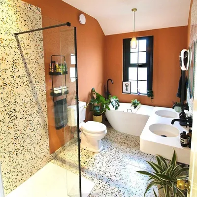 Картинки ванной комнаты в оранжевом цвете: скачать новые фото в HD качестве