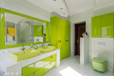 Фото ванной комнаты в салатовом цвете: новые идеи дизайна
