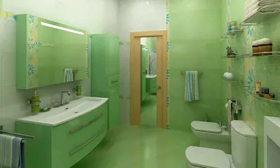 Ванная комната в салатовом цвете: идеальное сочетание стиля и функциональности