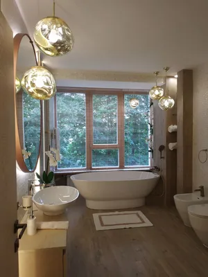 Full HD фото ванной комнаты в салатовом цвете