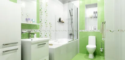 Скачать фото ванной комнаты в салатовом цвете бесплатно
