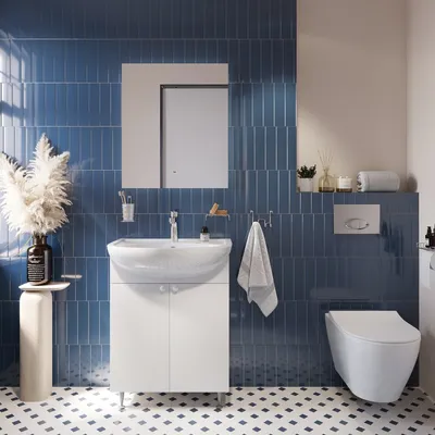 Фотографии ванной комнаты в синих тонах: доступны для скачивания в различных форматах