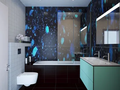 Фотографии ванной комнаты в синих тонах в хорошем качестве
