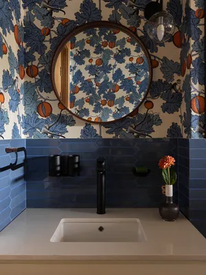 Картинки ванной комнаты в синих тонах: Full HD