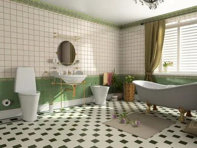 Фотографии ванной комнаты в стиле ретро для вдохновения